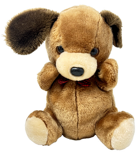 Handpuppe hund sitzend 24 - handpuppe,