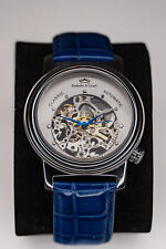 Roebelin & Graef Pasha Classic Automatic Blau/Silber Skelettuhr Neuwertig