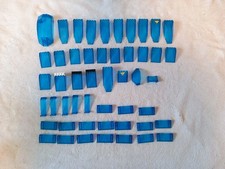 Lego Space Ersatzteile, Scheiben u.ä. 50 tlg, transparent dunkel blau (Set 20)