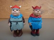 Wickie und die starken Männer / 2 x Figur Faxe / Farbvarianten / Heimo