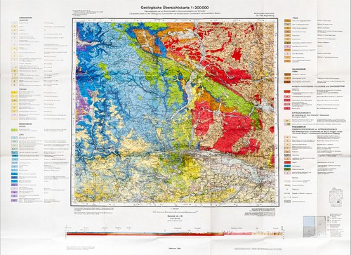 Geologische karte oberpfalz - geologische,