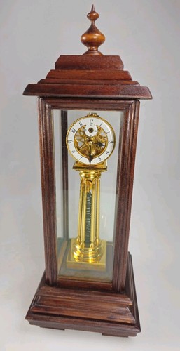 Vergoldete säulen skelett uhr - vergoldete,