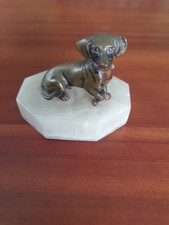 Bronze HUND-DACKEL Skulptur