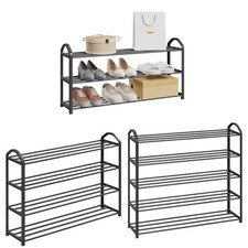 Schuhregal 3/4/5 Ebenen Schuhständer Metall Schuhaufbewahrung Schuh-Organizer