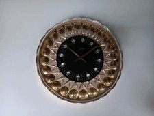 Joska Waldglashütte Junghans / Quartz Wanduhr / 24 Karat vergoldet