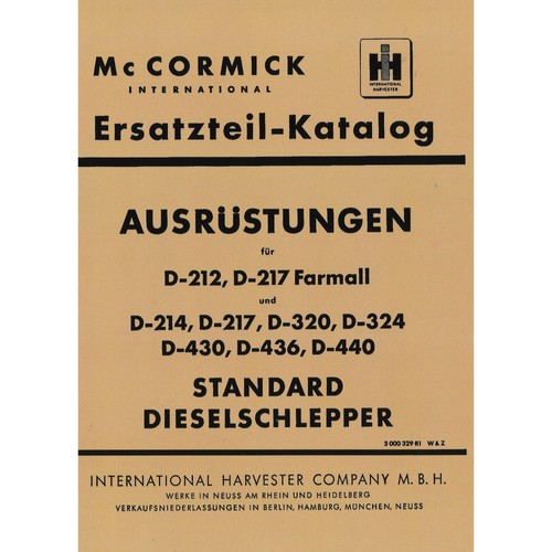 Mccormick d212 217 - mccormick, d212-217