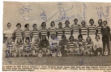 11 X MSV DUISBURG  SAISON 1972/73  AUTOGRAMM
