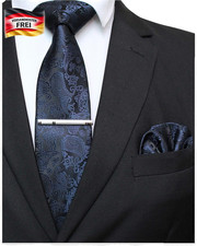 Herren Paisley Krawatten-Set
