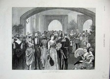 Alter antiker Druck 1887