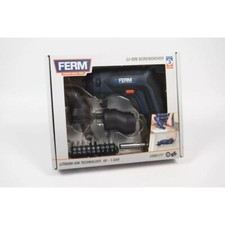 FERM Akkuschrauber 4V 1.5 Ah LI-ION, Bitsatz,Winkelaufsatz, Schneidaufs