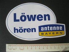Löwen hören antenne BAYERN Radio Rundfunk Sticker Aufkleber Reklame Werbung