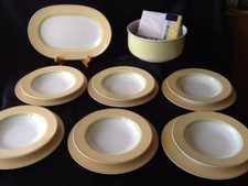 Villeroy & Boch V&B Twist Colour Yellow Tafelservice Set für 6 Personen NEUWARE