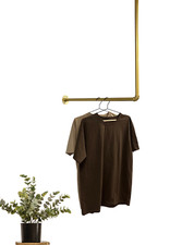 Kleiderstange Gold Industrial