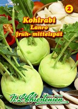 Kohlrabi Lanro N.L. Chrestensen Saatgut - Schossfeste Sorte für Frühbeet