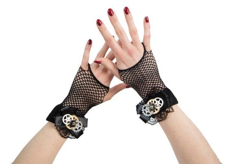 Steampunk netz handschuhe - steampunk,