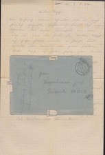 Mauerkirchen FP.-Brief Text Anzenberg Jan. 1944 an 391. Division in Witebsk