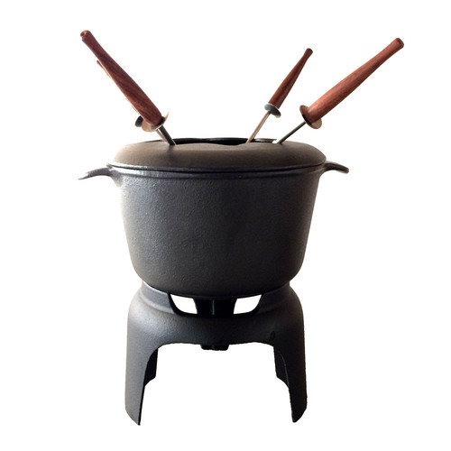 Gusseisen fondue topf - gusseisen,