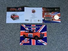 MINI COOPER SAMMLUNG WAND-BLECHSCHILD + 5 PFUND COIN/ MÜNZE CUPRO/NICKEL