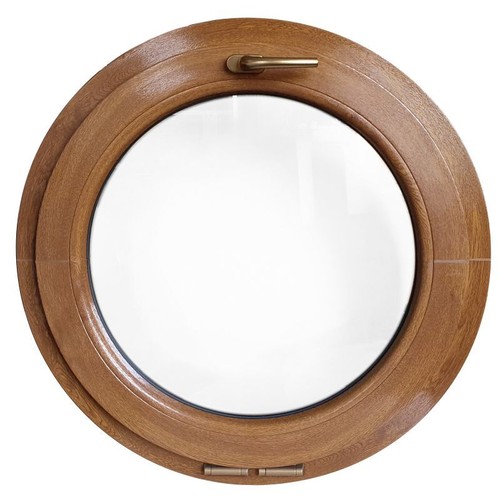 Rundfenster kipp golden - golden, oak