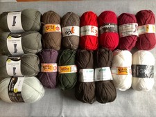 Wollpaket Sockenwolle  4-fach ca. 1000g Strumpfwolle Wollreste Regia Lana Grossa