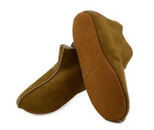 Lammfell leder mokassin - leder,
