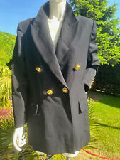 RENZO eleganter Damen Blazer - Sakko - reine Wolle - in Schwarz - Gr. L