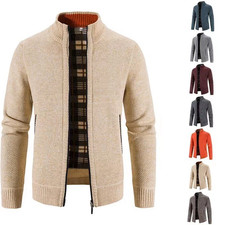 Herren strickjacke stehkragen - herren,