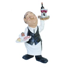 Kellner Ober mit Tabletts