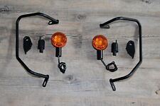 Suzuki LS 650 Original Satteltaschen Halter Set Schwarz + Blinker etc.