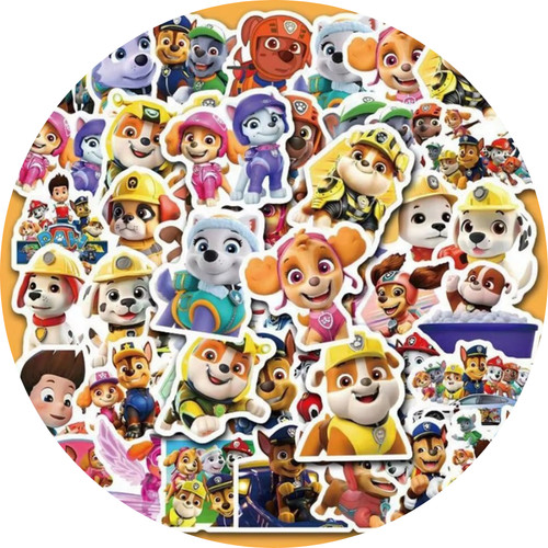 80x paw patrol sticker deko - 80x,