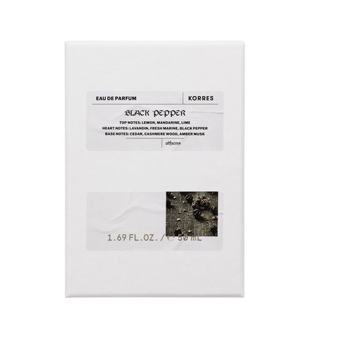 Korres black pepper - pepper, eau