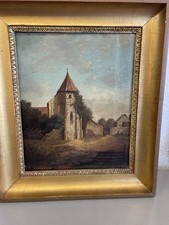 Kloster Lichtenstern Ölbild  des 19 Jahrhundert unsigniert Schöne Qualität