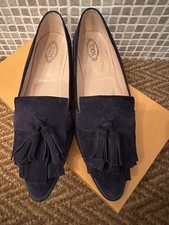 TODS MARINEBLAU WILDLEDER