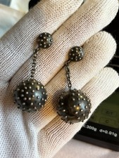 Ohrringe Ohrklemmen 875 Silber russisch Zolotniki