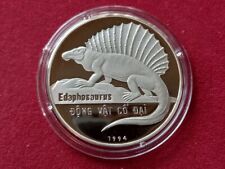 Vietnam 100 Döng 1994 Prähistorische Tiere Urzeit Edaphosaurus 999er Silber PP