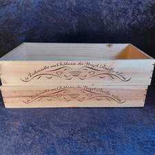 Weinkisten 2 Stck. " De Ladoucette " 6er flach z. Deko o. Aufbewahrung      # 38