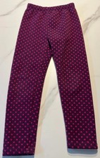Lila/pink gepunktete Leggings - Größe: 104 - Marke: Topolino