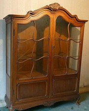 Schrank Vitrine Chippendale 150 cm breit