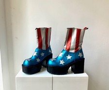 Plateau Stiefel 1970er Jahre Stil - El Dantes Spanien - Größe 39