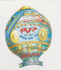 PUR KONZERTKARTE TICKET EINTRITTSKARTE TOUR ´96 (DÜSSELDORF 21.06.1996)