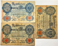 Deutsches Reich Lot 3 x 20