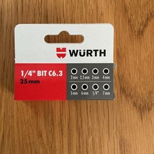 Würth 1/4 Zoll Bit Satz 8