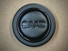Leder Hupenknopf Leather Horn Button MOMO Lenkrad SAAB 900 Turbo 9-3 90 99