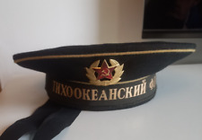 Sowjetische MARINE Uniform Mütze Gr.56 Kappe Tellermütze UDSSR K5