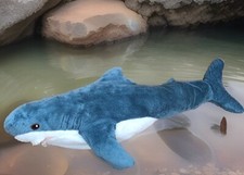 Weißer Hai Raubfisch Kuscheltier Plüschtier Stofftier 59 cm