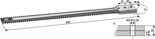Doppelmesser für kuhn - für,