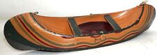 Grosses Kanu für Indianer Spielzeug Holz ca. 35cm SEHR SELTEN