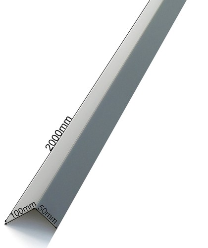 Aluwinkel 100x50mm blech - aluwinkel, l-blech