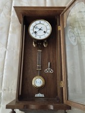 Dekorative Wanduhr Regulator "Junghans um 1900-10" guter Zustand gesäubert.