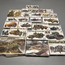 27 Stk. Großes Vintage TAMIYA WW2 Modellbau Konvolut Sammlung 1:35 /25 Wehrmacht